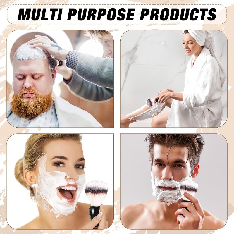 1Pcs Beard Shaving Brush, Wood - Grooming Men'S Hair recension och pris