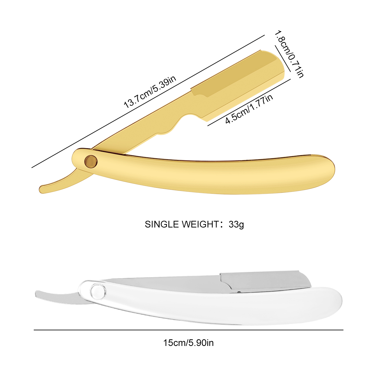Silver Men Shaving Barber Tool - Grooming Men'S Hair recension och pris