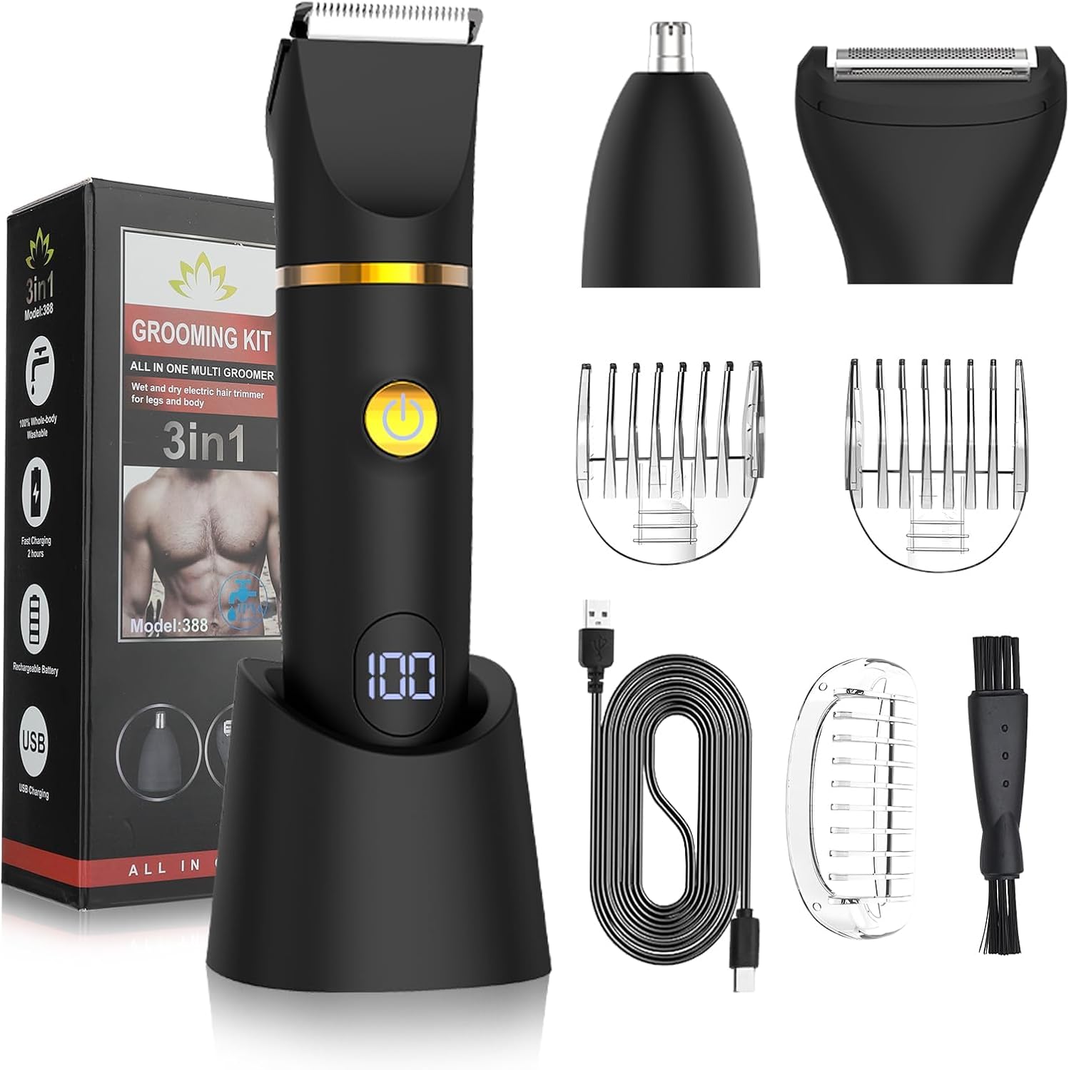 Body Trimmer for Men Woman, 3  - Men'S Grooming Hair Removal recension och pris