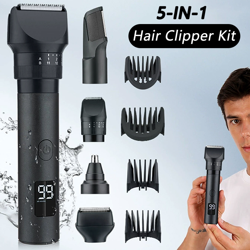 5-In-1 Cordless Hair Clipper L - Men'S Grooming Kits recension och pris