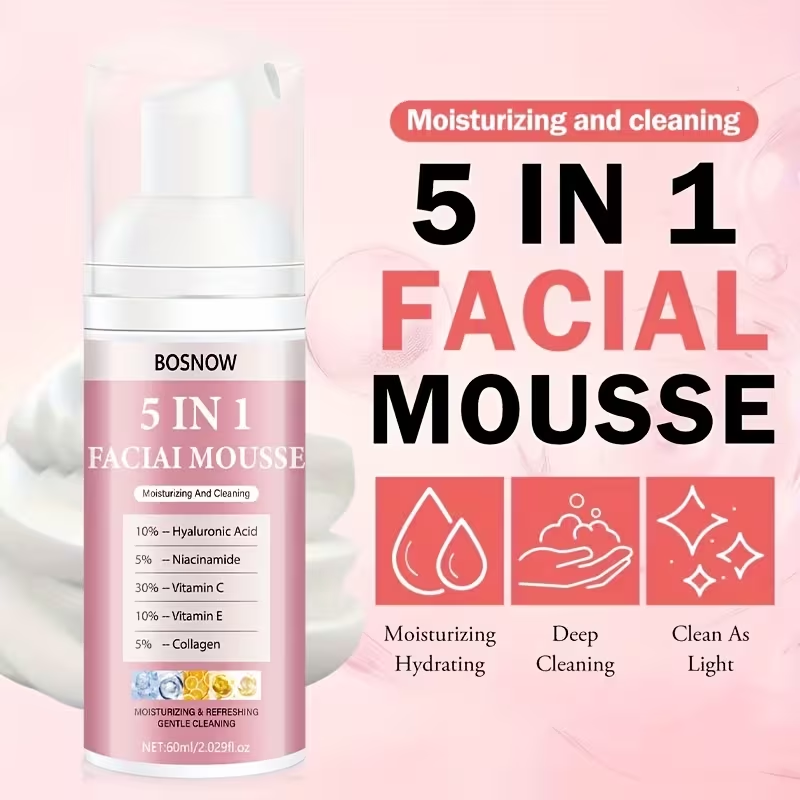 60ml 5-in-1 Cleansing Mousse/F - Face Wash Mens recension och pris