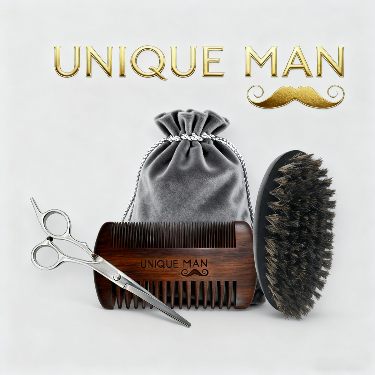 UNIQUE MAN Men's Beard Set, Bl - Men'S Grooming Kits recension och pris