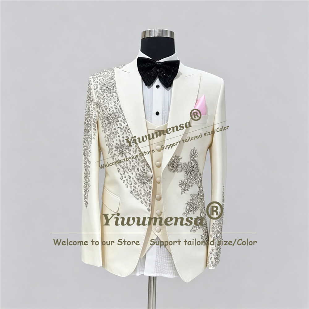Sparkly Beaded Stones Wedding  - Men'S Grooming Kits recension och pris